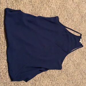 Dark blue tank top